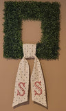 Wreath Sash Louisiana Print Personalized