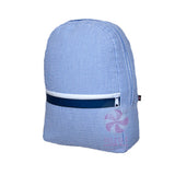 Oh Mint Medium Seersucker Backpack