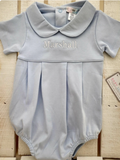 Baby Boy Loren Monogrammed Bubble