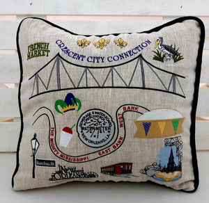 New Orleans Themed Pillow